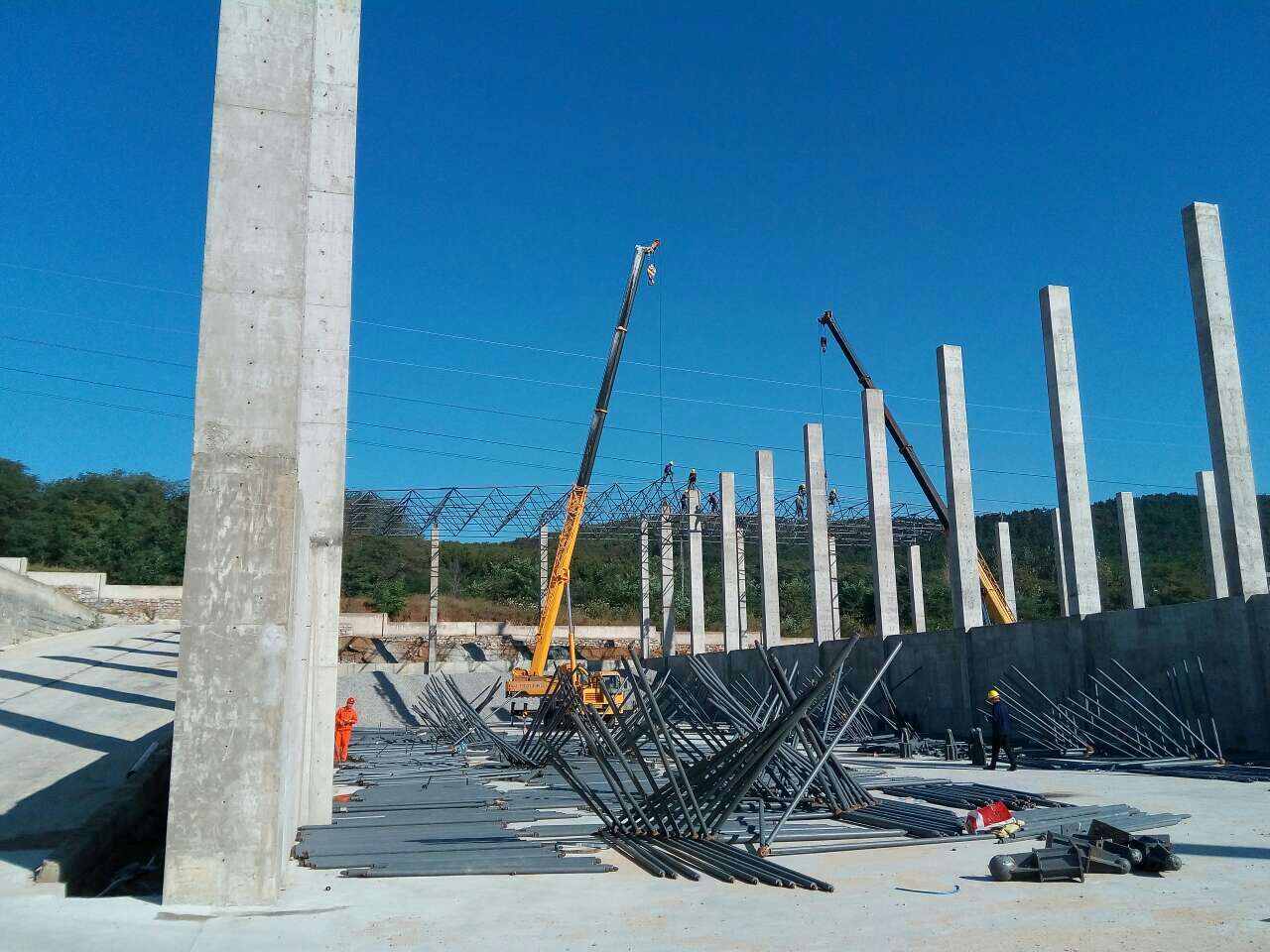 林州搅拌站网架